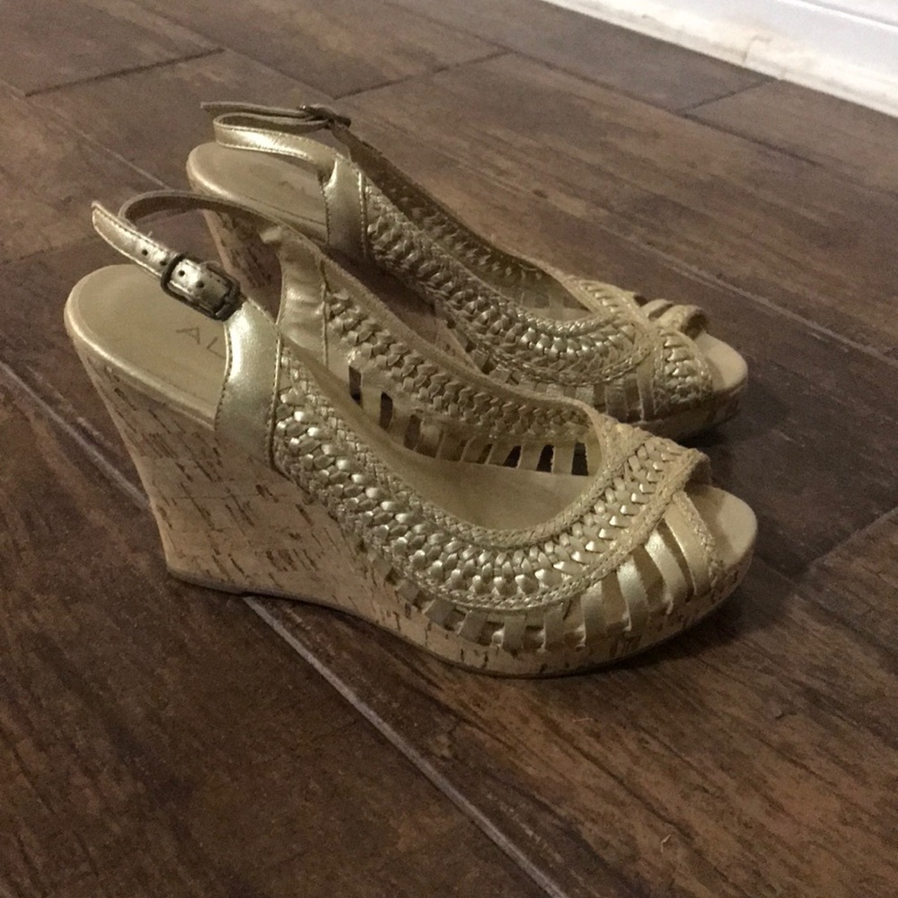 ALDO cork wedges